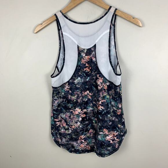 Lululemon Sculpt Tank II Top Sheer Mesh Panels Dappled Daze Multi XS 2 - Picture 4 of 9